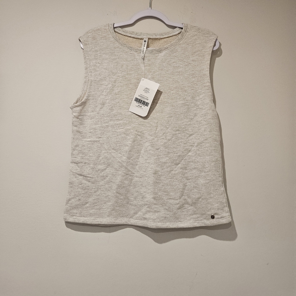 Fabletics Gray Muscle Tee, Size Large
